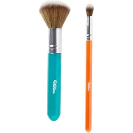 Wilton Dusting Brush 2 Pc Set Orange Aqua