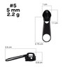 10pcs #5 Metal Zipper Slider Pulls for Coil Teeth -