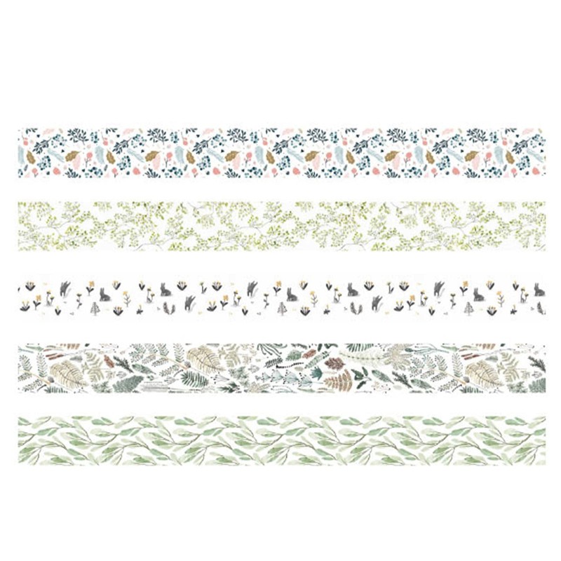Japanese Style Pattern Washi Tape 5 Rolls Creativity Masking Tape