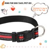 3 Pieces Reflective Dog Collar Adjustable Nylon Pet Collars Reflective