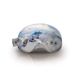 alpine [vju:] Ski Goggle Protection Cover Elastic Microfiber Unisex, white