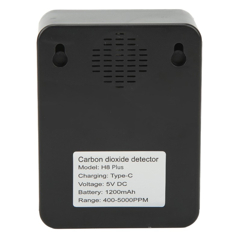CO2 Detector Air Quality Monitor TVOC Tester USB Charging Thermometer