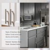 homdiy 10 Pack Kitchen Cabinet Handles Brushed Nickel Cabinet Pulls