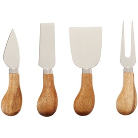 Rustic Farmhouse Gourmet Cheese Knives and Serving Tools by Twine – (4 Cheese Tools)