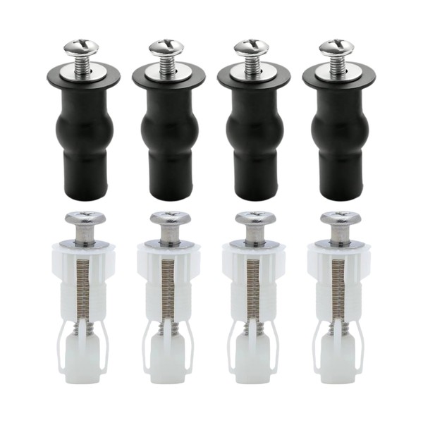 8Pcs Toilet Seat Fittings,Toilet Seat Fixings and Fixtures,Universal Toilet Seat
