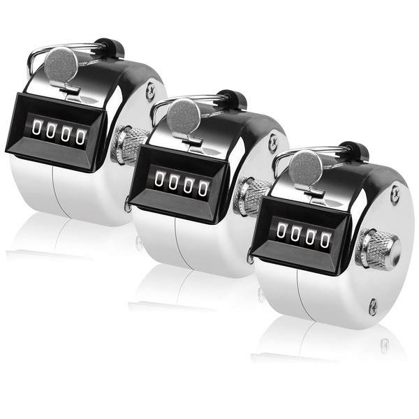SDARMING Tally Counter, 4-Digit Clicker Counter, Metal Hand Tally Counters