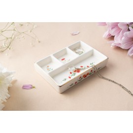 CGB Giftware | The Flower Market Ceramic Jewellery Organiser in Gift Box | Homeware | Jewellery Storage | Gift Box | Trinket | The Flower Market | GB07197