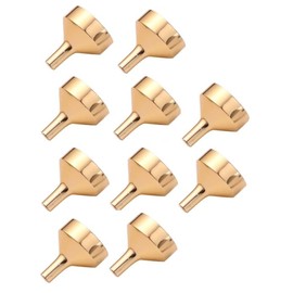 10 pcs Gold Mini Metal Funnels Set, Mini Filling Funnel Liquid Refill Funnel for Transferring Essential Oils, Liquid, Perfume, Small Mini Bottles Specialty Tools and Gadgets