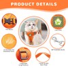 Cat Harness and Lead Set,Adjustable Reflective Stripe Cat Kitten Walking