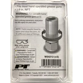 Performance Tool W54212 1/8" NPT Grease Gun Coupler