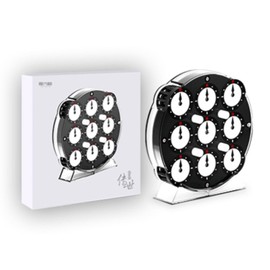 QY ChuanShi Speed Cube Clock, Magnetic Speed ​​Cube Clock，Speed Clock Puzzle, 3D Educational Puzzle Toy, Suitable for Cube Lovers
