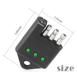 4 Pin Trailer Light Tester/Trailer Wiring Tester,Trailer Plug Tester for Testing Turn Signal Tail Lights Working Correctly,Universal Trailer Light Tester 4 Pin Fits Most Trailer