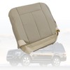FZJDSD Camel Tan Driver Side Bottom Perforated Microfiber Leather Seat