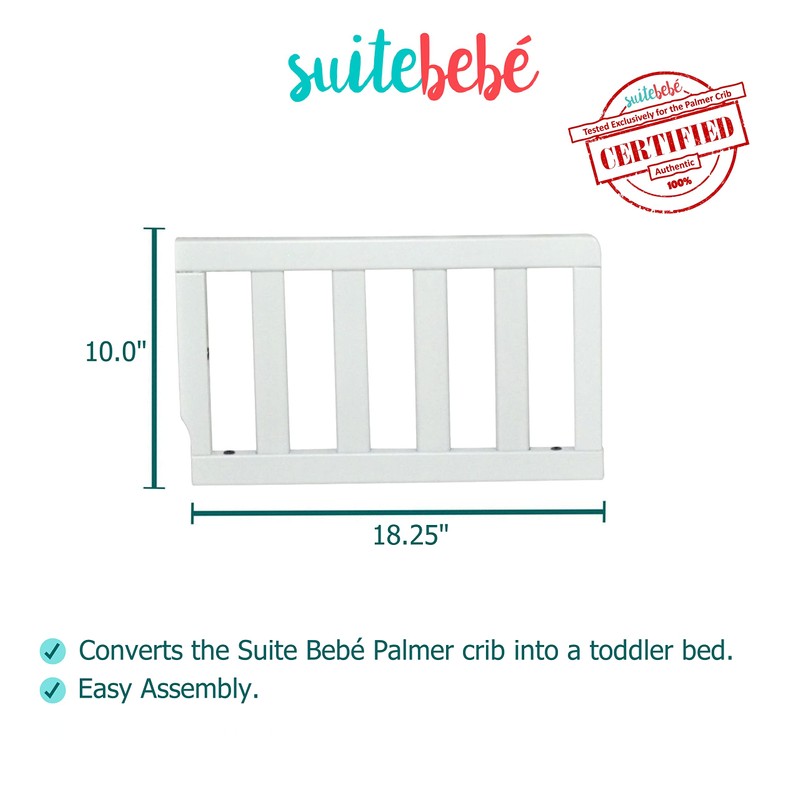 Suite Bebe Palmer Toddler Guard Rail, White