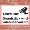 Sign "property is Under Video Surveillance Sign 300 MM x