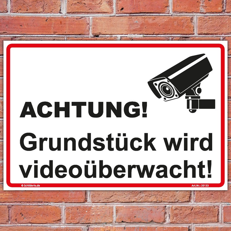 Sign "property is Under Video Surveillance Sign 300 MM x