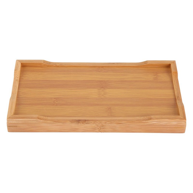 Fdit Bandeja de Té de Bambú Mini Mesa de Servicio