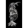 Dragon Figure with Eye in Emerald Green, 17.5 cm, Silver