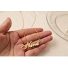GR859C Ashley Name Necklace Gold Plated Stainless Steel Pendant Necklace