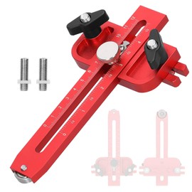 Uadme Thin Rip Jig for Table Saws, Precision Repetitive Narrow Strip Cutter, Metal T-Slot Safety Guide for Band Saw & Router Table, Woodworking Accessories