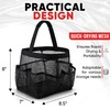 Masirs Mesh Shower Caddy Bag - (9 Pocket) Large Collapsible,