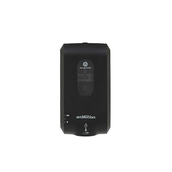 Georgia-Pacific 52057 Enmotion Gen2 Automated Touchless Soap and Sanitizer Dispenser, Black, Pack of 1