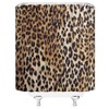 Leopard Print Shower Curtain Cheetah Wild Safari Skin Powerful Animal