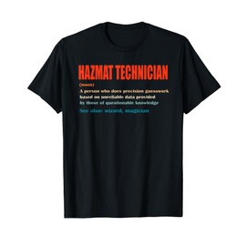 Hazmat Technician Vintage Definition Wizard Magician T-Shirt