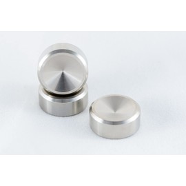 Juese Audio Solid Stainless Steel Speaker Spike Pad Shoes 20 Dia x 8mm Height, Silver