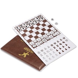 Husaria - Juego de Ajedrez Plegable Magnético de 8 Pulgadas - Juego de Viaje Compacto con Piezas Magnéticas Seguras