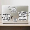 (3PCS) Sarcasm is My Love Language Style 2 Sticker for