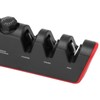 Knife Sharpener Diamond Black Ergonomic Multifunctional Adjustable 3 Stages Kitchen