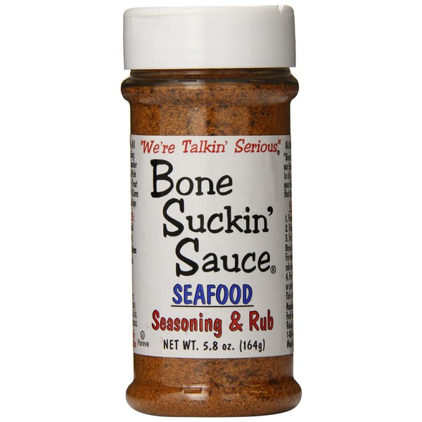 Bone Suckin' Seasoning and Rub, Seafood, 5.8 Ounce