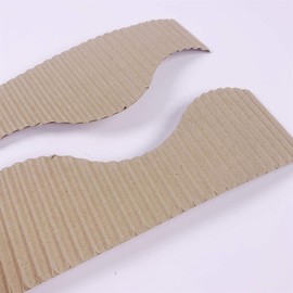 Natural Hessian Display Border Roll Corrugated Border Roll in a Natural Colour - Use on Poster Paper Display Board Backing Paper - Scallopped Wavy Edged Borders for Display Boards