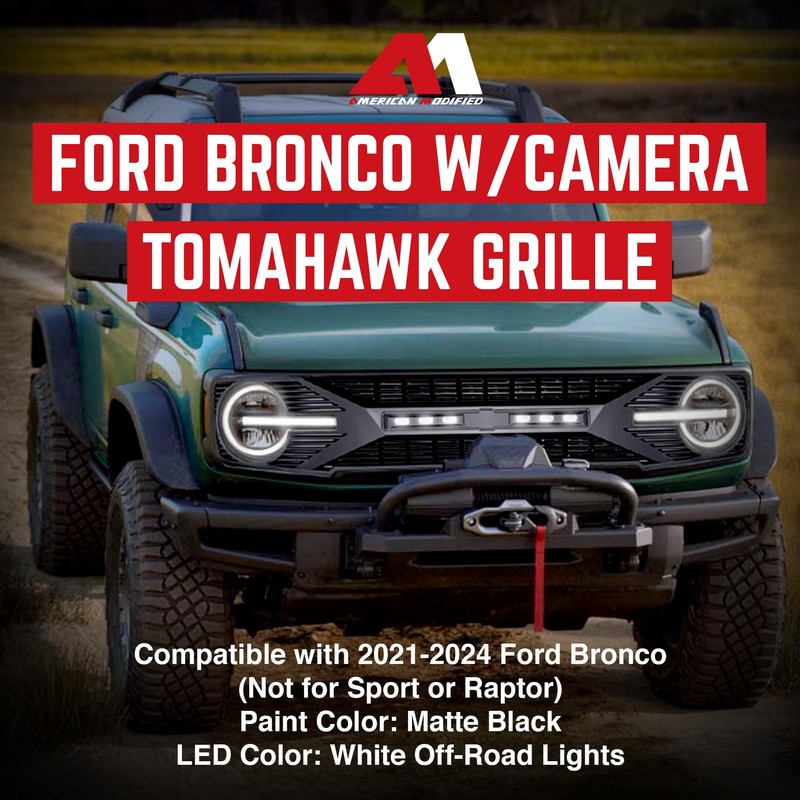 AMERICAN MODIFIED Tomahawk Front Replacement Grille with Off Road Lights