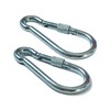 Set of 2 Large Screw Lock Carabiner Hooks 13mm x