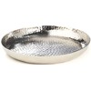 Kobolo Decorative Tray, Christmas Plate, Silver, Aluminium, Hammered, 34 cm
