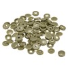 sourcing map 100Pcs 5mm Hinged Screw Cover Caps Plastic Fold