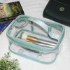 ANEMEL Toiletry Bag Makeup Cosmetic Clear Bag Portable Waterproof Transparent