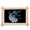 MUFEKUM Beech Wood Embroidery Tapestry Scroll Frame, Wooden Cross Stitch