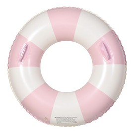 Remarks Japan Swim Ring for Kids, Adults, Float, Striped Pink, 39.4 inches (100 cm), Sea Pool, Summer Vacation, Stylish, Cute