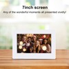 7Inch 1024*600HD Digital Photo Picture Frame Alarm Clock Player Album