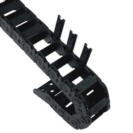 Veekaft Mini Drag Chain Inner Dimensions 10 mm Series Length 1000 mm Reinforced Nylon Band End Connector Suitable for 3D Printers and CNC (R28, 10 x 20)