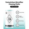 Fantasticlean Microfiber Cleaning Cloth Roll -40 Pack, Tear Away Microfiber