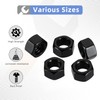 3/8-16" Hex Nuts, Stainless Steel 304 Hex Nut, Black Oxide