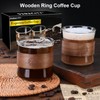 PARACITY Espresso Cups Set of 2 with Wooden Ring, 8
