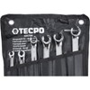 TECPO Brake Line Wrench 8-19 mm Ring Spanner Set Open