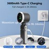 Portable Compact Handheld Fan, 3600mAh, USB Rechargeable Battery Operated, 5