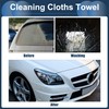 INFINAUTO Cleaning Cloths Towel,Car Drying Plush Cloth Absorbent Microfiber Coffee,3pcs