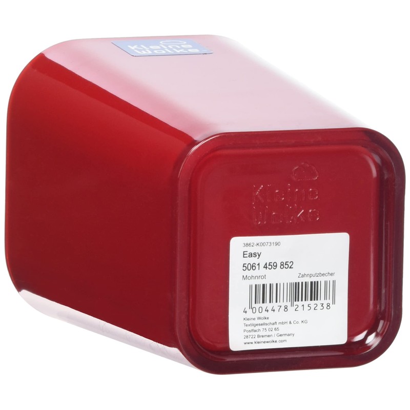 Kleine Wolke Easy Bathroom Tumbler, Poppy Red